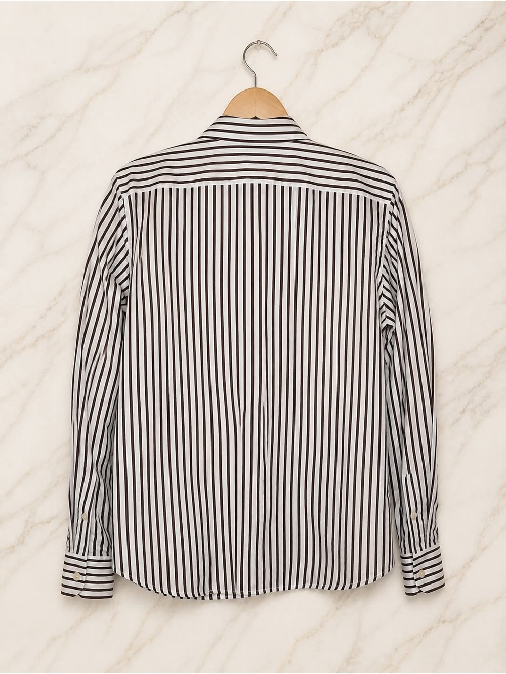 Chaps Est. 1978 Women’s Button-Down Shirt – Black & White Striped size L - Picture 3 of 8